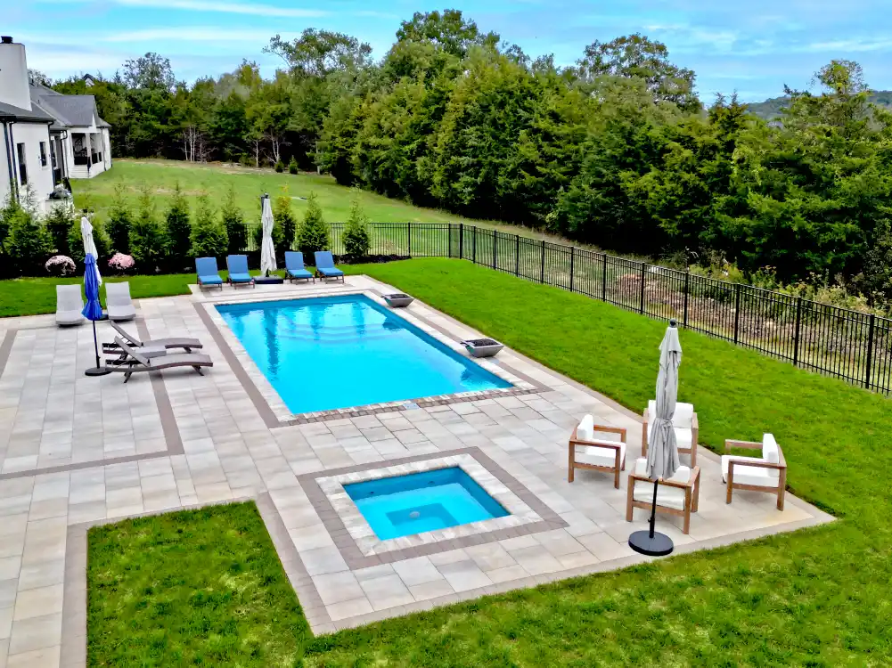 Backyard fiberglass pool installations for Southeast Michigan